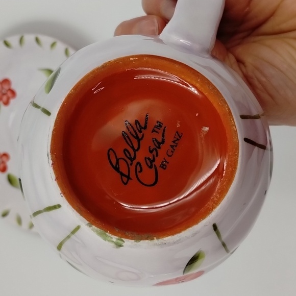 Bella Casa Mug/Plate Teacup floral design 14 oz by Ganz - Picture 6 of 10